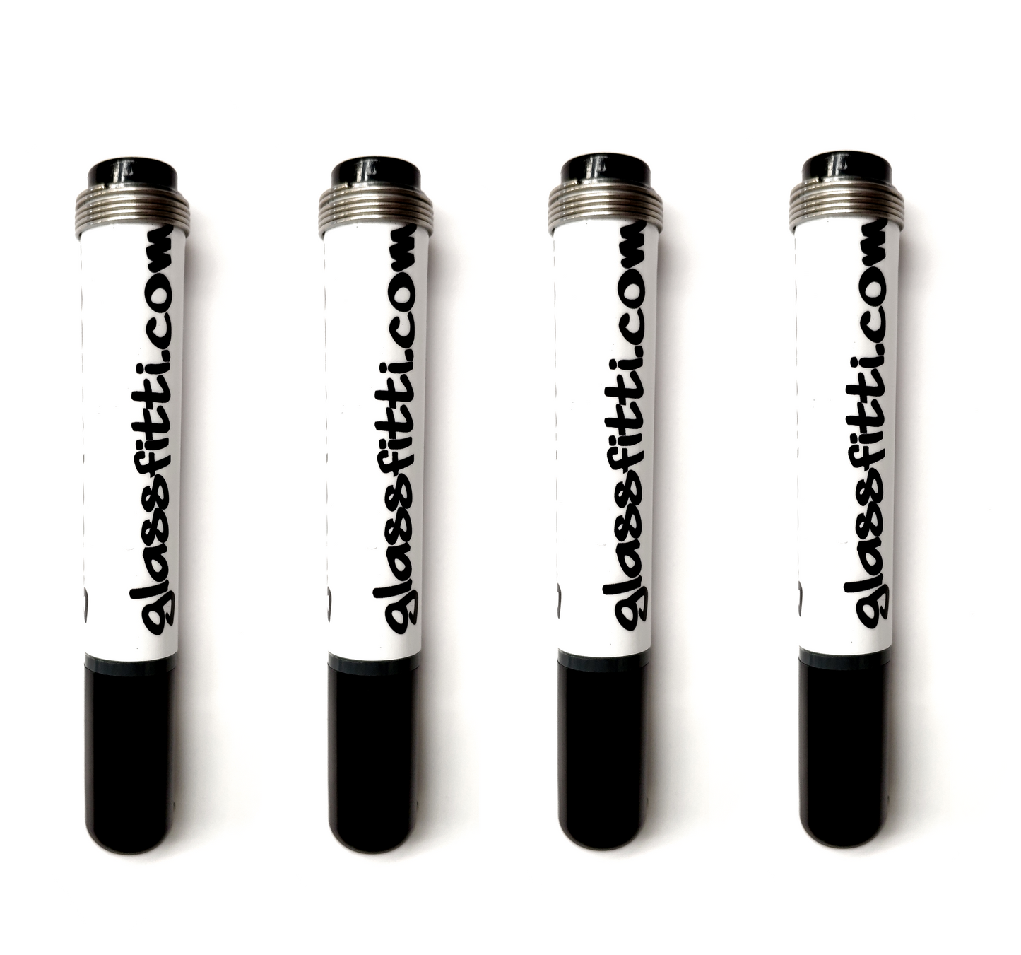 Glassfitti Markers - All Black (Pack of 4)