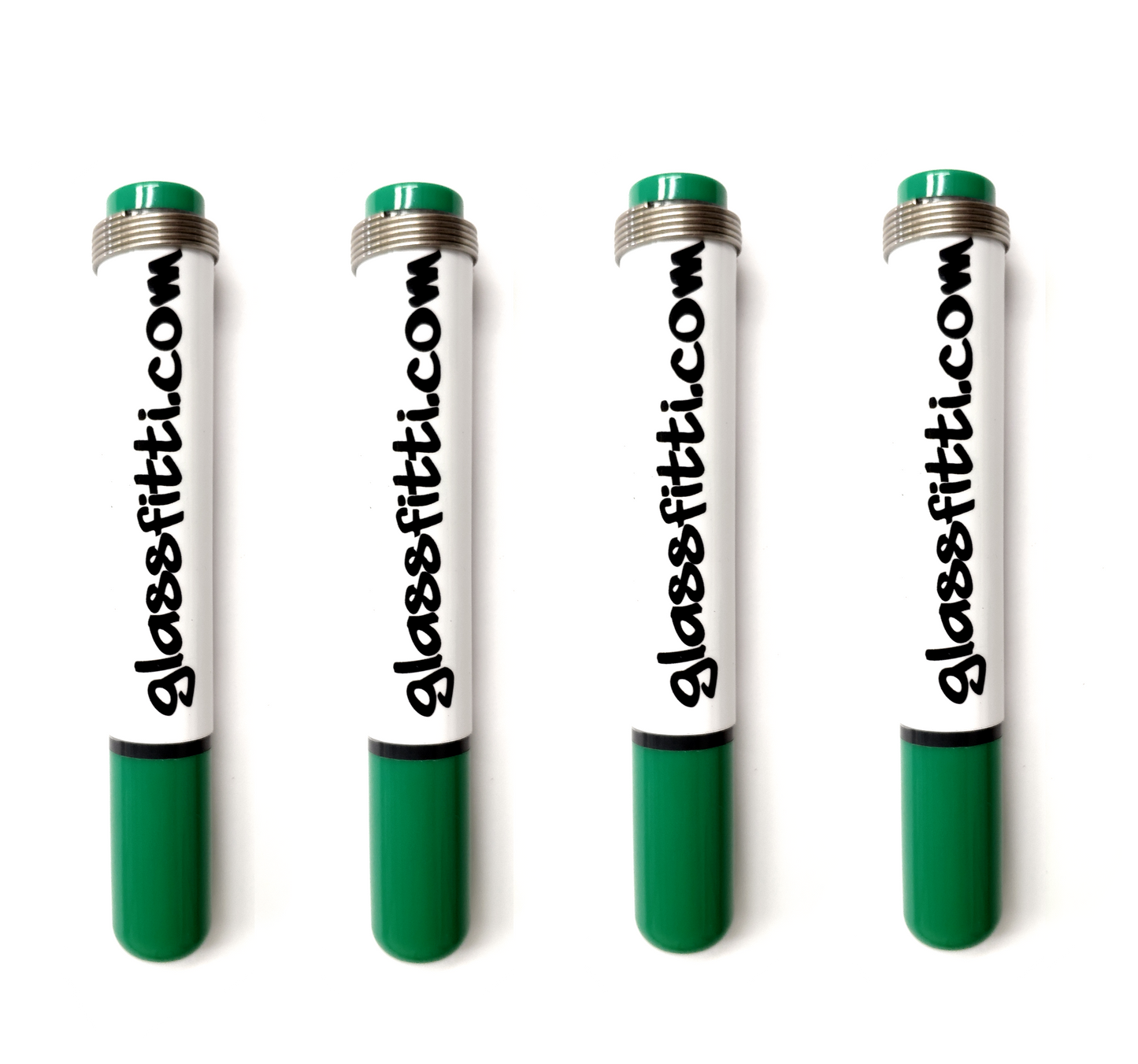 Glassfitti Markers - All Green (Pack of 4)